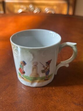 Vintage German Children's Child’s Porcelain Teacup Nursery Rhyme